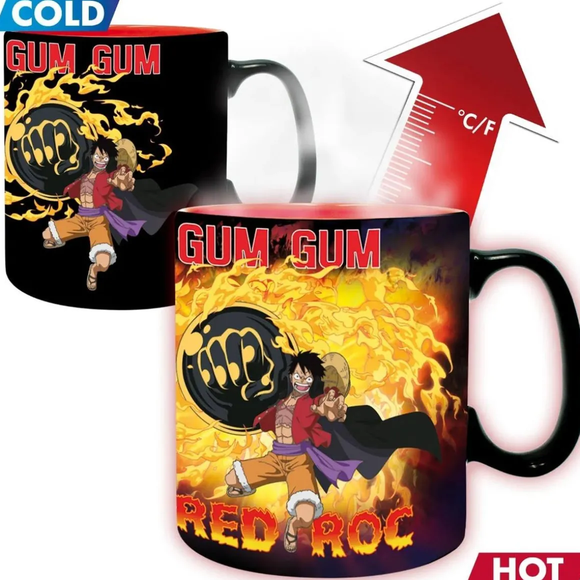 One Piece - Taza Sensitiva al calor 460 ml