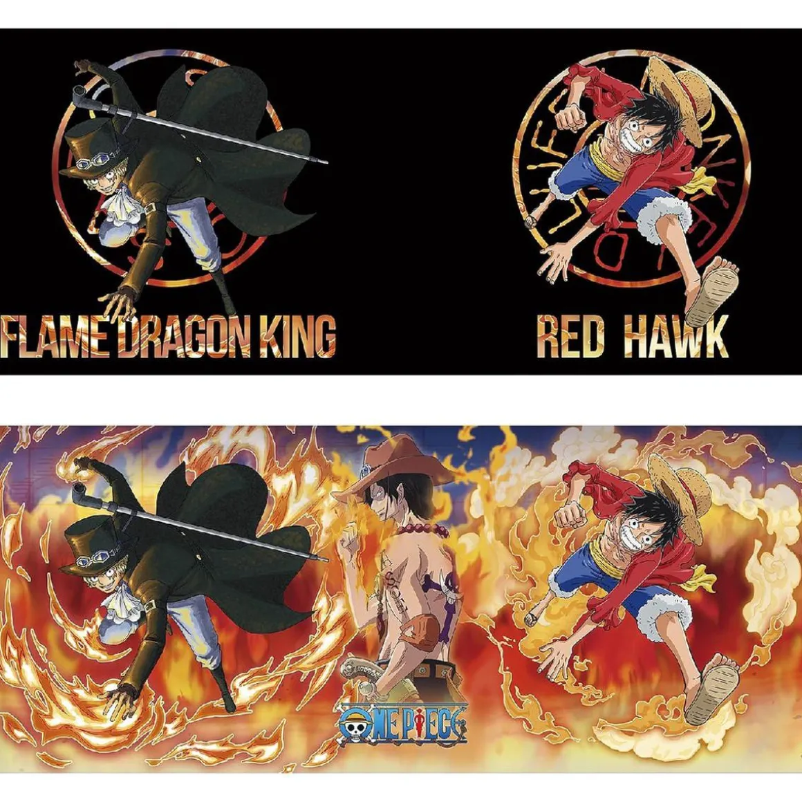 One Piece - Taza Térmica Mágica Luffy y Sabo 460 ml