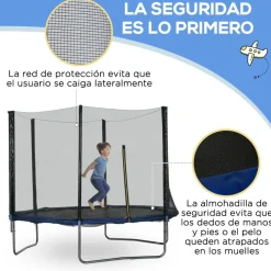 Outsunny - Cama elástica infantil 305 cm