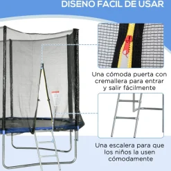 Outsunny - Cama elástica infantil 305 cm