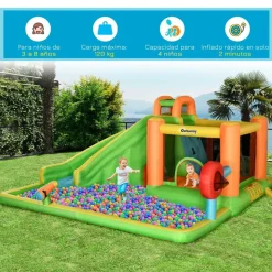 Outsunny - Castillo hinchable 7 en 1 grande