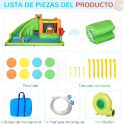 Outsunny - Castillo hinchable 7 en 1 grande