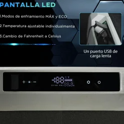 Outsunny - Nevera congelador portatil 40L Negro