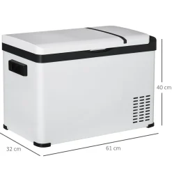 Outsunny - Nevera congelador 30L Blanco