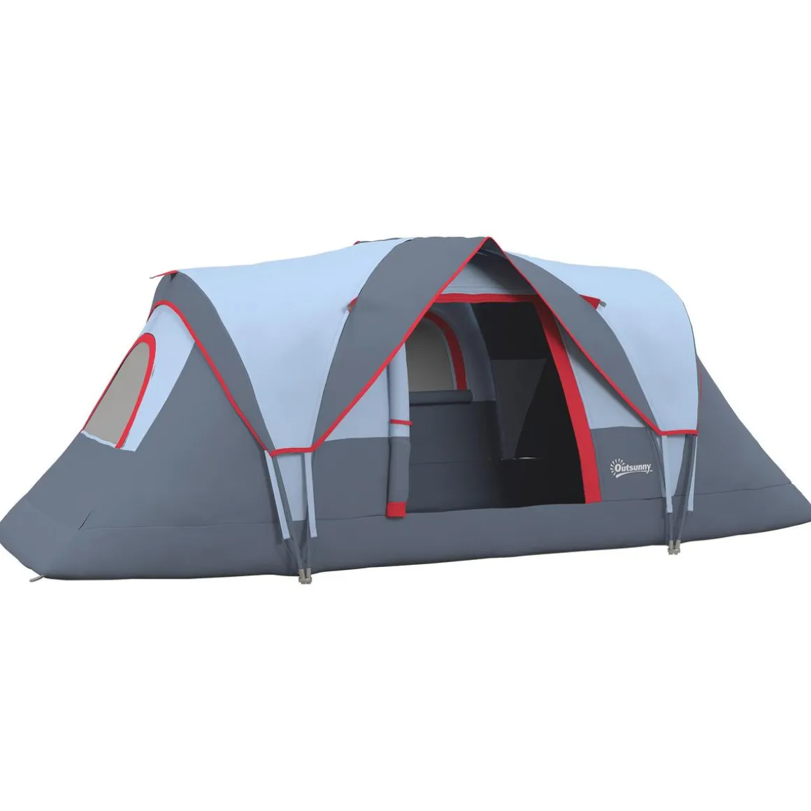 Outsunny - Tienda de campaña 455x230x180 cm Gris