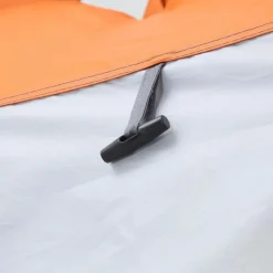 Outsunny - Tienda de ducha camping con mosquiteras 123x121x198 cm Naranja