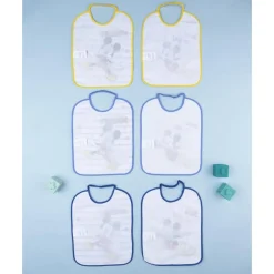 Pack 6 baberos bebé Disney Mickey