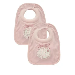 Pack 2 Baberos de Dentición Rosa