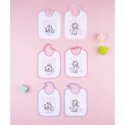 Pack 6 baberos Disney Los Aristogatos (tamaño pequeño)