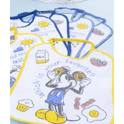 Pack 6 baberos niño Disney Mickey (tamaño pequeño)