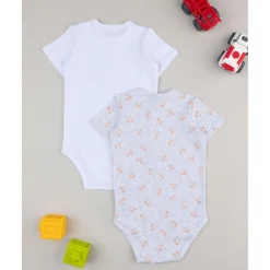Pack 2 body bimbo manga corta blanco/gris