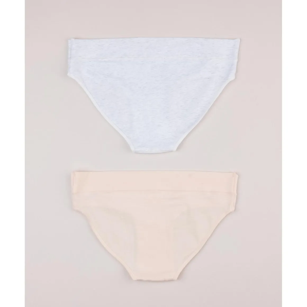 Pack 2 braguitas blanco/beige premamá