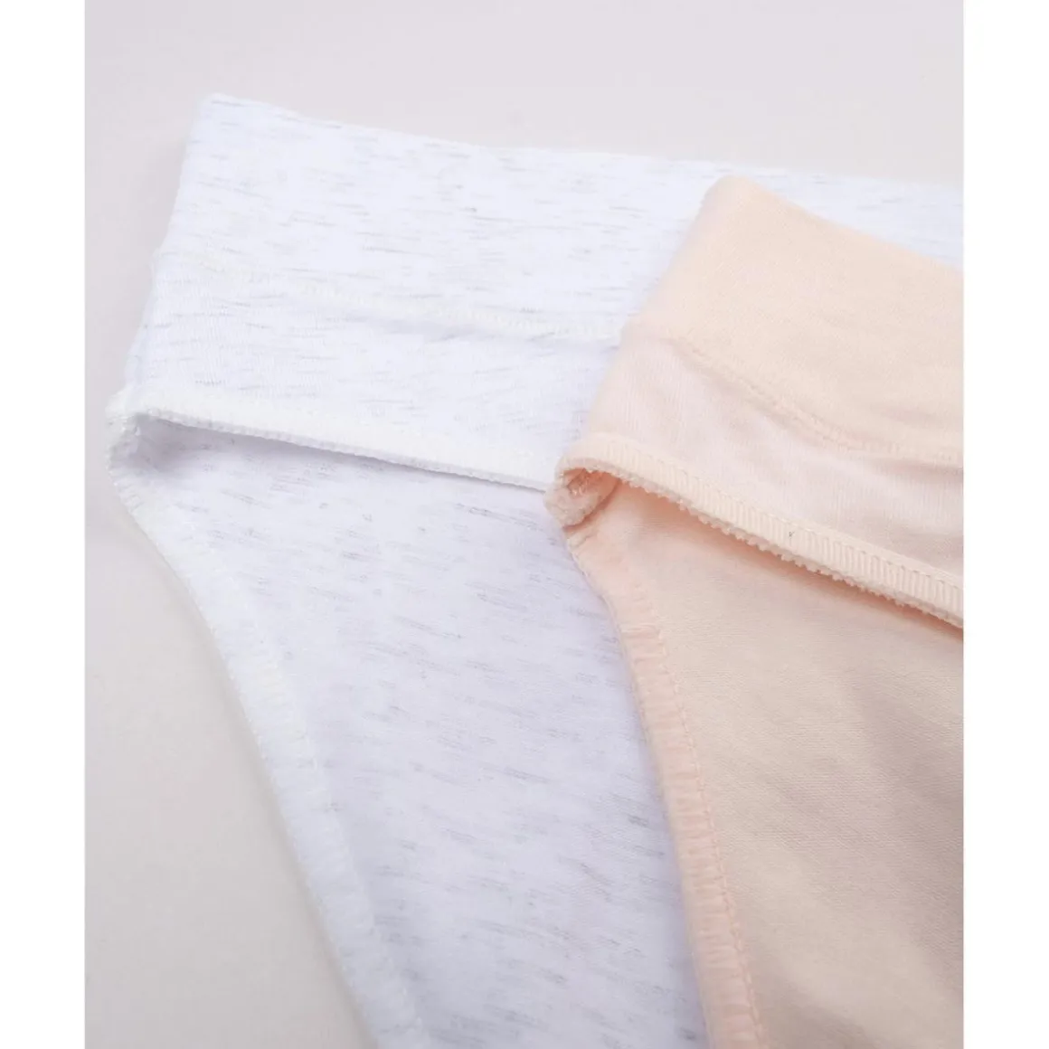 Pack 2 braguitas blanco/beige premamá