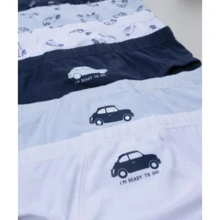 Pack 7 calzoncillos coche para niño