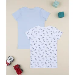 Pack 2 camisetas interiores de coche para niño