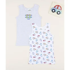 Pack 2 camisetas interiores niño Tortugas Ninja