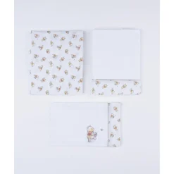 Pack 3 piezas cuna/capazo – Winnie the Pooh all over