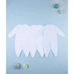 Pack 3 pijamas de bebé niño con estampado de perritos
