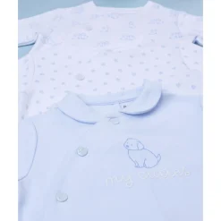 Pack 3 pijamas de bebé niño con estampado de perritos