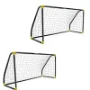 Pack 2 porterías plegables negras – 180 × 91 × 120