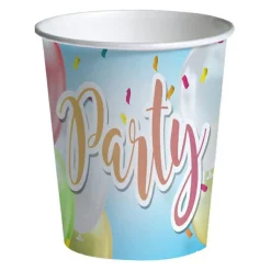 Pack 8 vasos ecológicos de cartón - Party