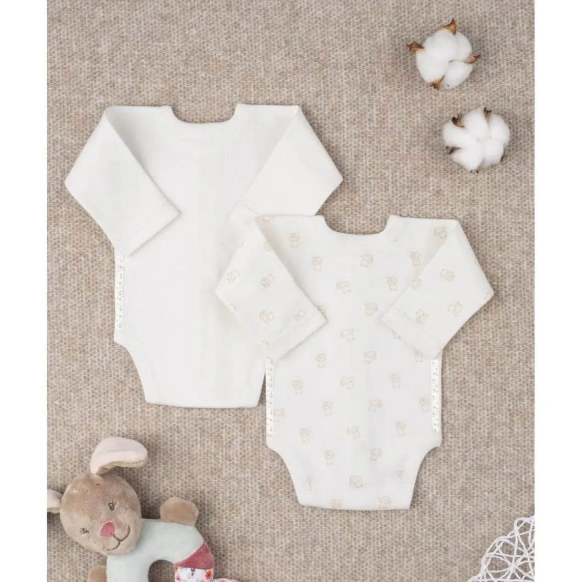 Pack de 2 bodies afelpados "Ositos" oeko-tex