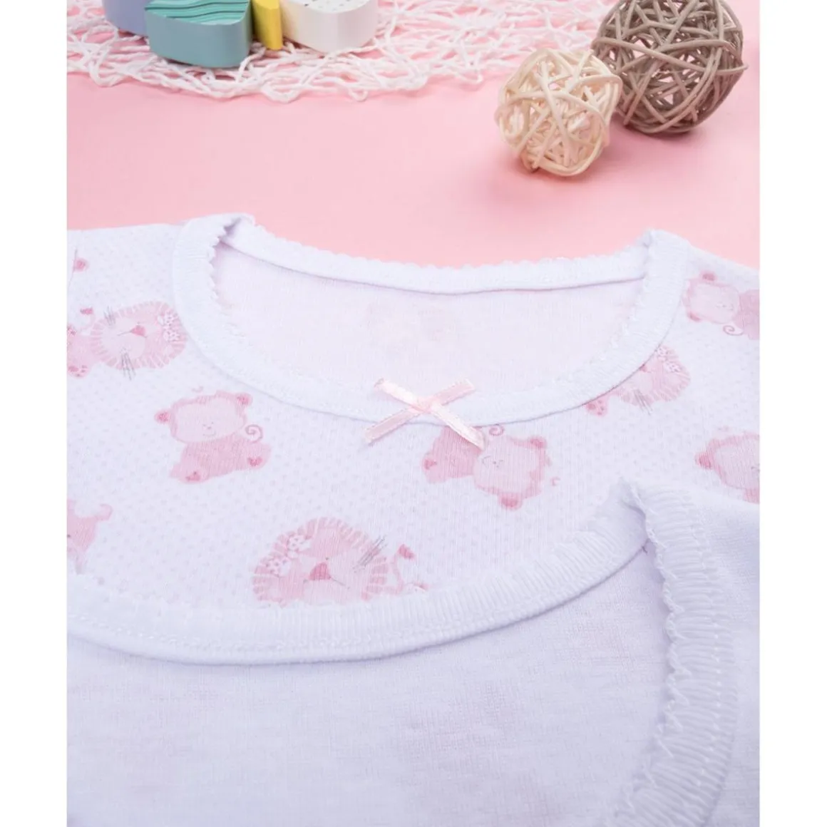 Pack de 2 Bodies de Canalé para Niña "Hippo"