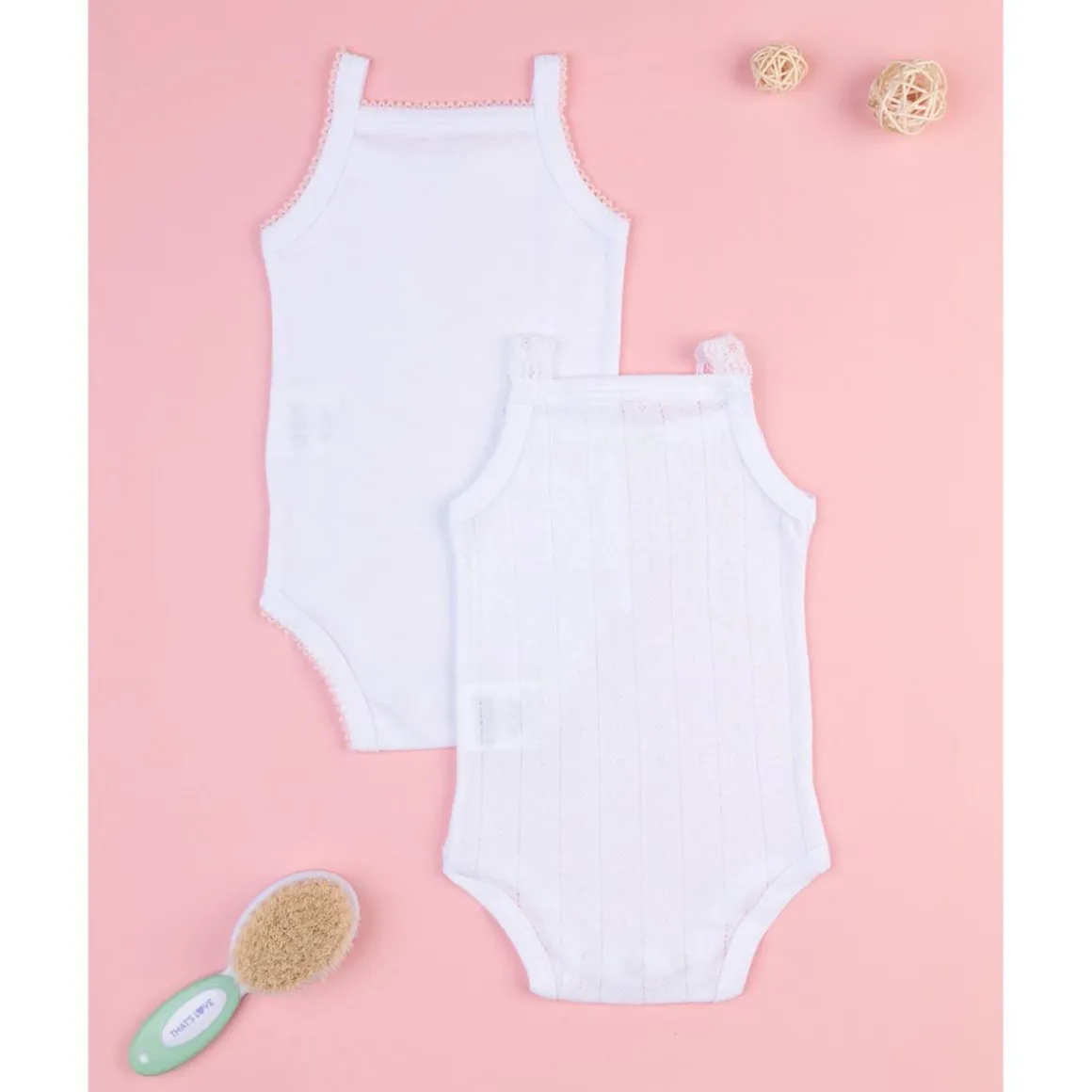 Pack de 2 Bodies Infantiles de Tirante Fino