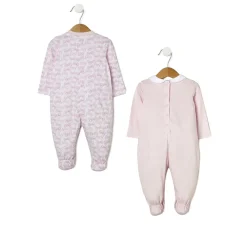 Pack de 2 pijamas con estampado de lazos