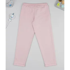 Pantalón afelpado niña rosa con unicornio