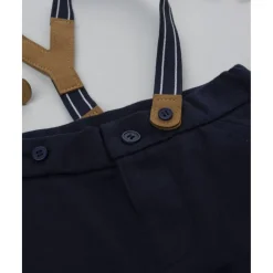 Pantalón bebé azul con tirantes