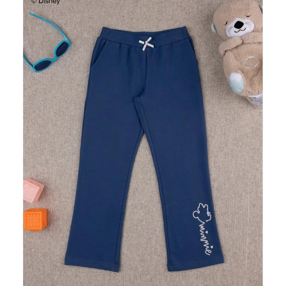 Pantalón de felpa azul niña Disney Minnie