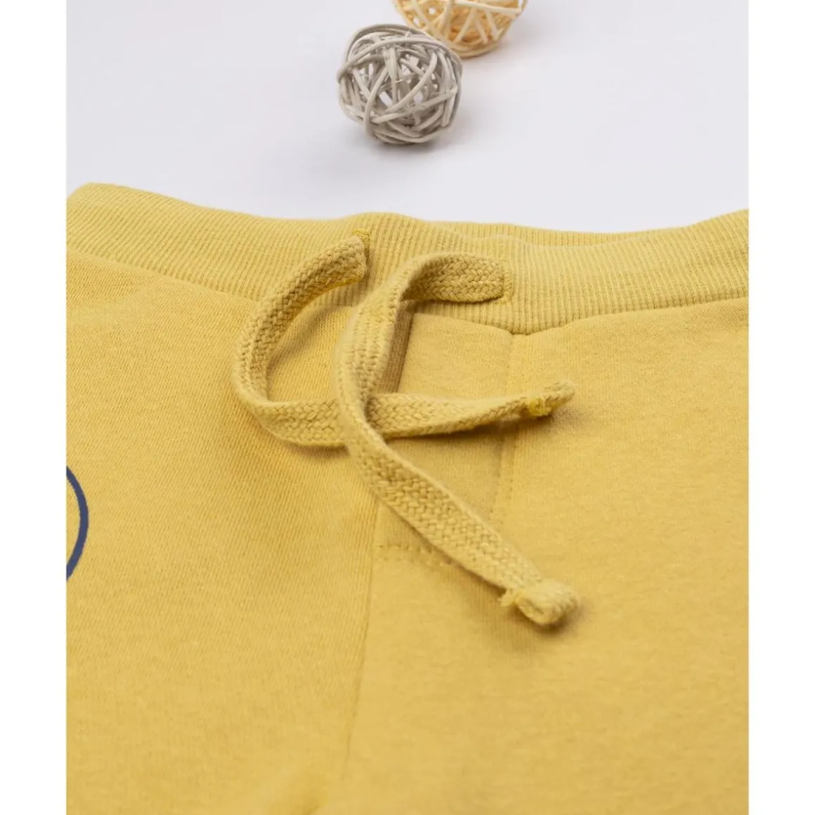 Pantalón felpado amarillo "Dinosaur" para niño