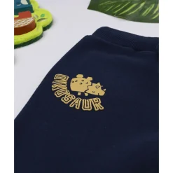 Pantalón felpado azul 