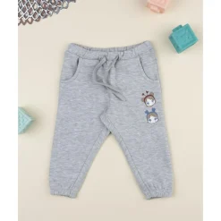 Pantalón gris estampado de niña