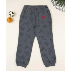 Pantalón gris para niño con Spiderman estampado