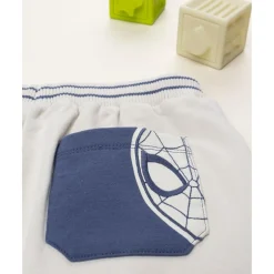 Pantalón niño beige con Spiderman