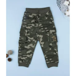 Pantalón niño felpado camuflaje