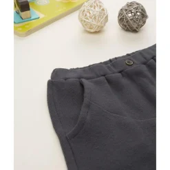 Pantalón niño gris antracita en punto suave