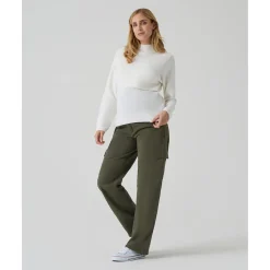 Pantalón premamá cargo verde