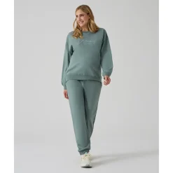 Pantalón premamá felpa verde