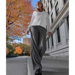 Pantalón premamá gris