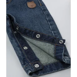 Pantalón vaquero con tirantes para bebé niño