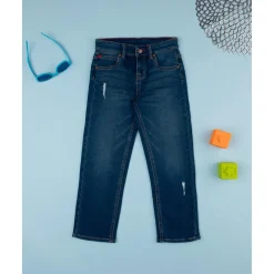 Pantalón vaquero oscuro niño casual
