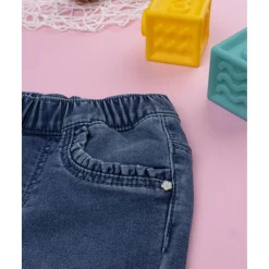 Pantalones denim niña regular