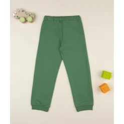 Pantalones niño verde estampado relieve