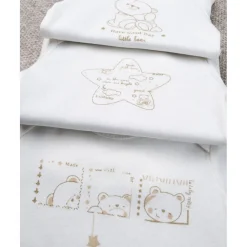 Paquete 5 body unisex oro