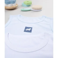 Paquete 2 camisetas de tirantes anchos blanco/azul