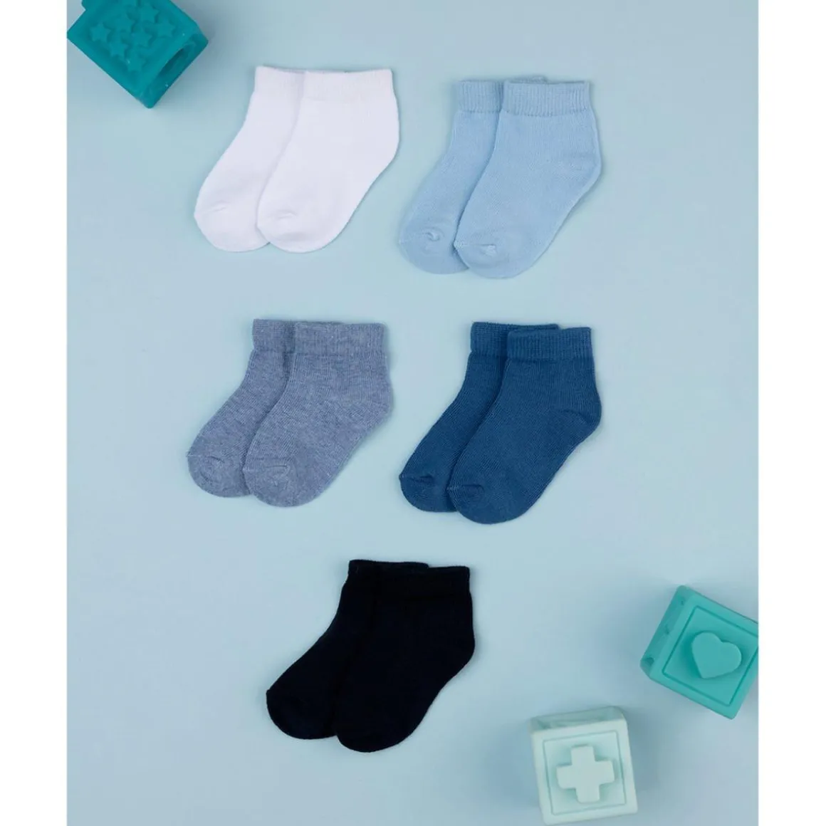 Paquete de 6 calcetines cortos para niño