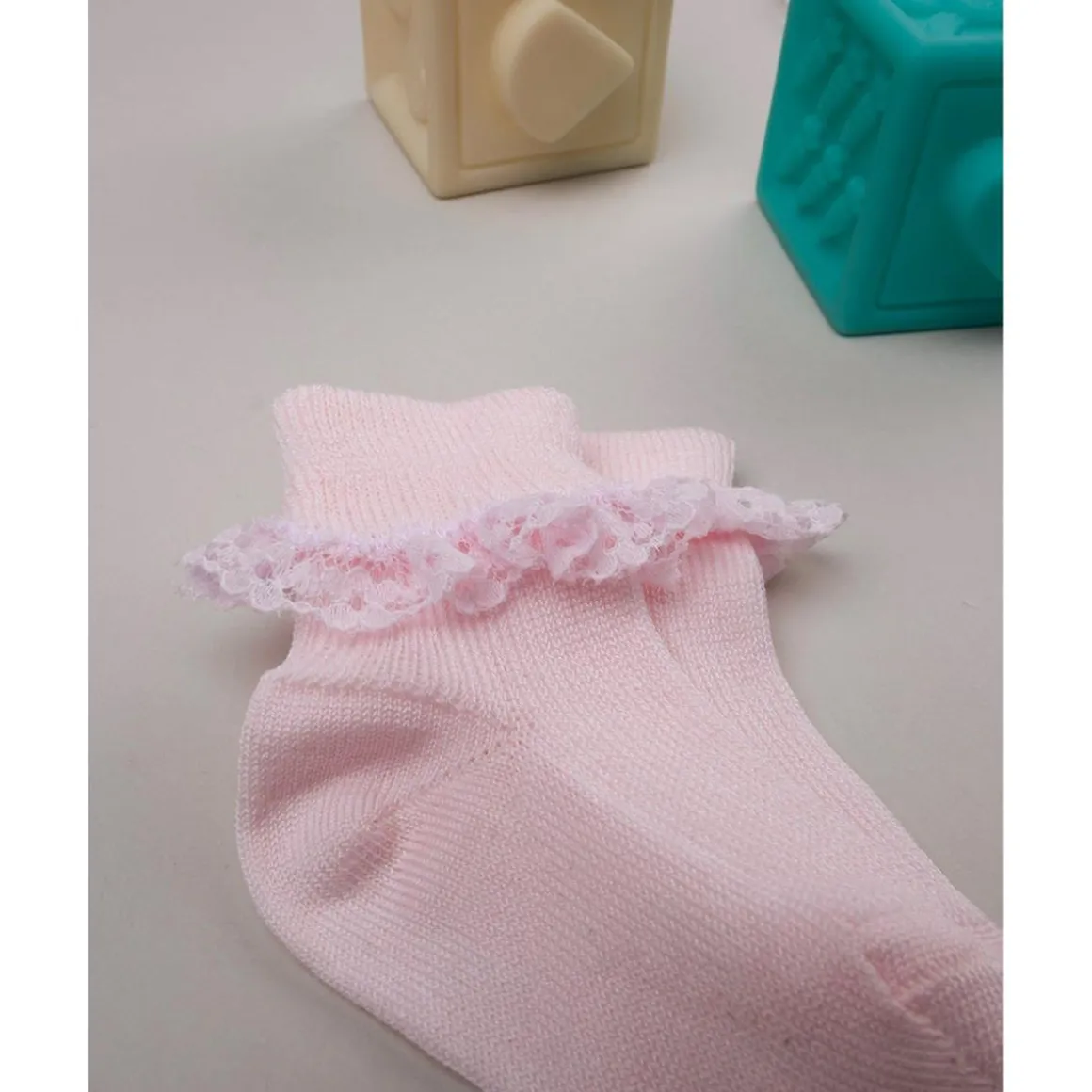 Paquete de 2 pares de calcetines con encaje